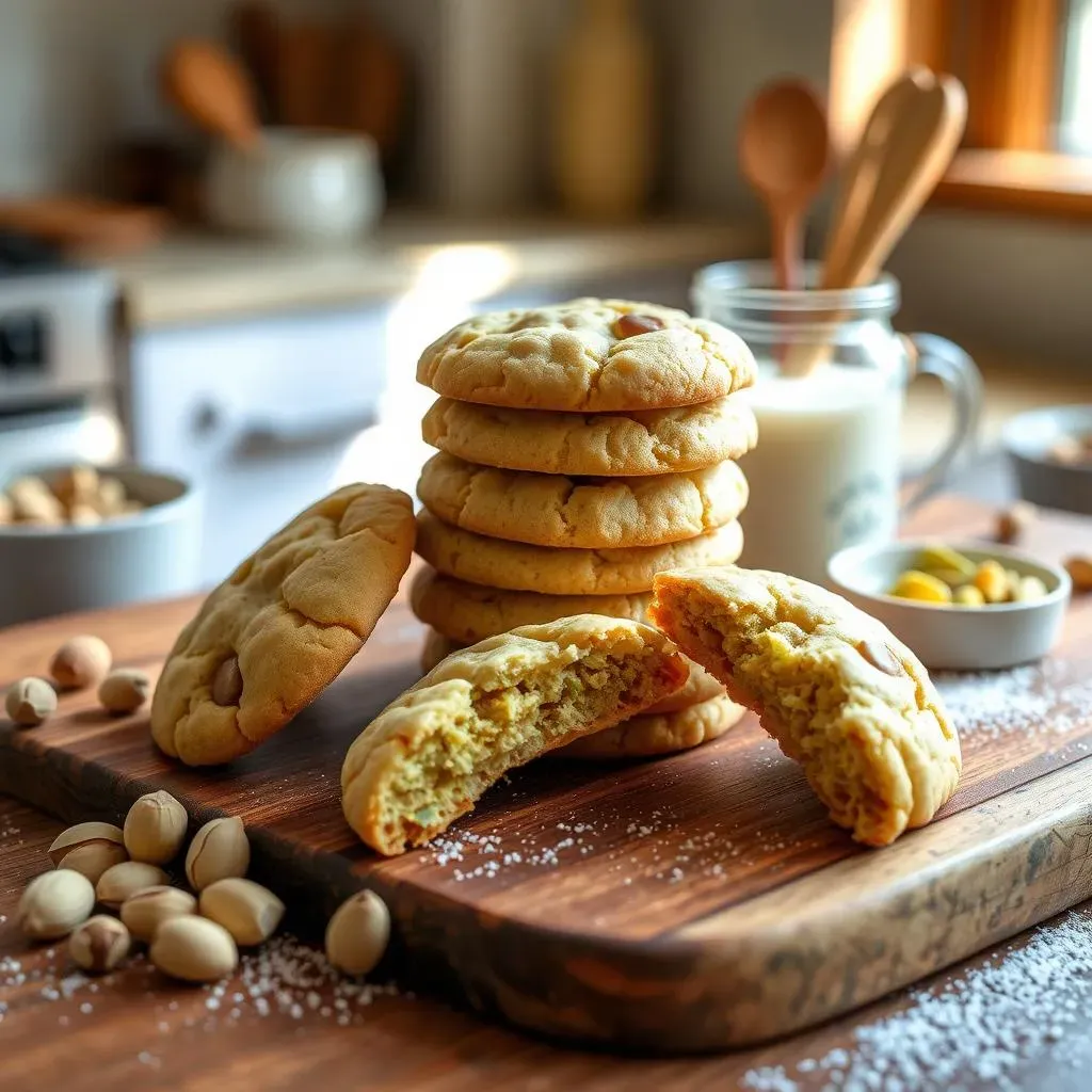 Amazing 3 Ingredient Pistachio Cookies: No Egg, No Fuss