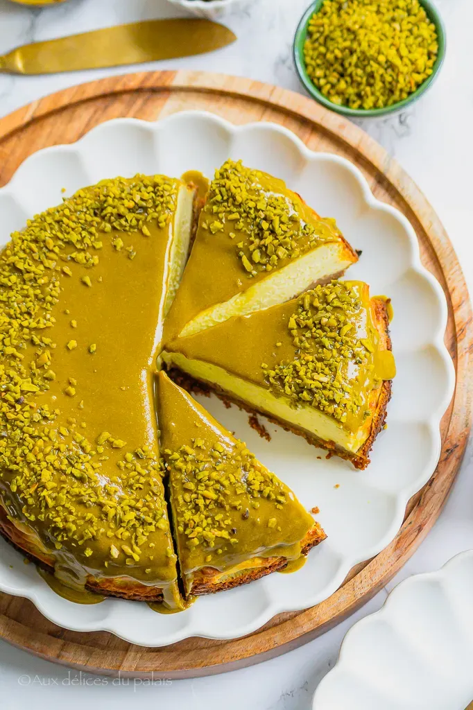 Discover the amazing cheese cake a la pistache recipe