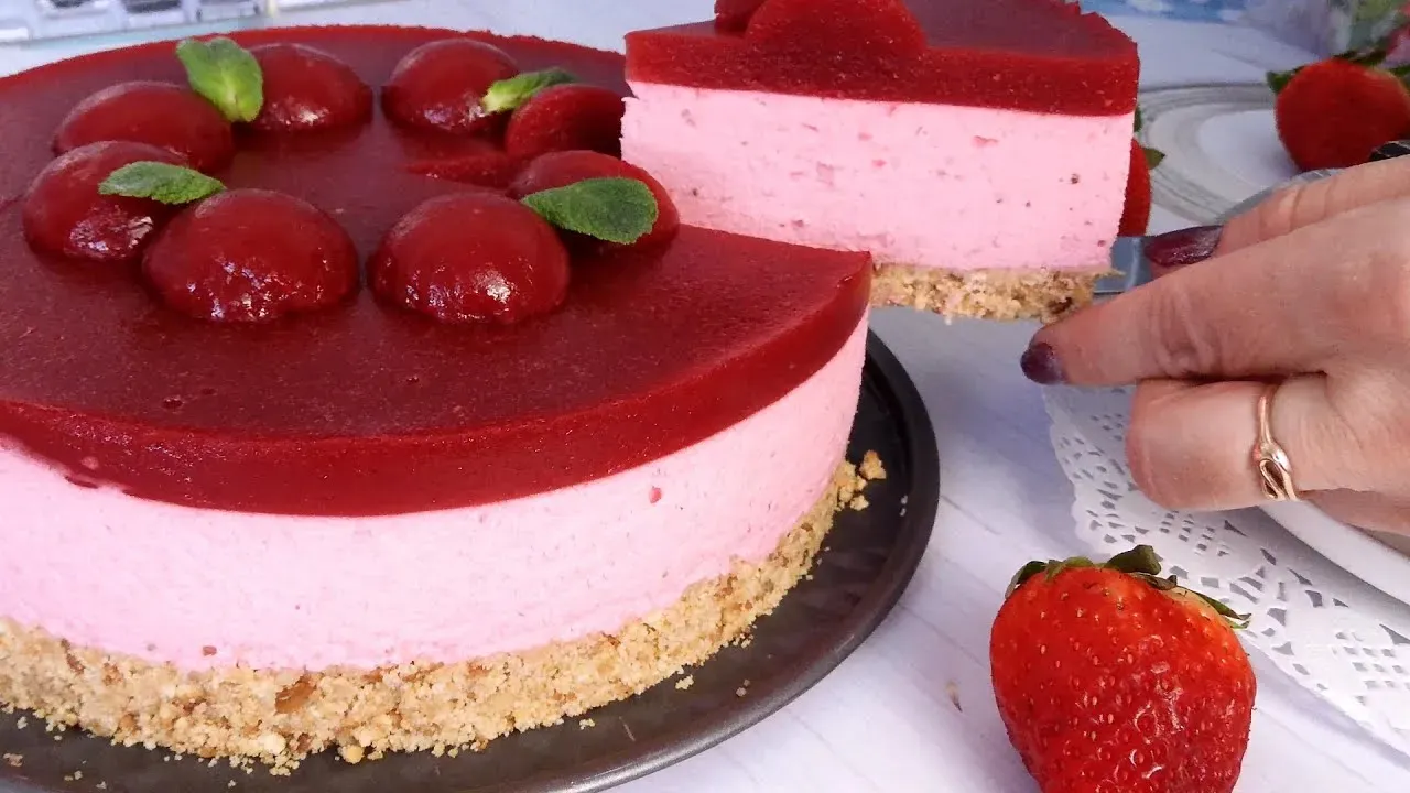 Amazing No-Bake cheese cake fraise You Must Try