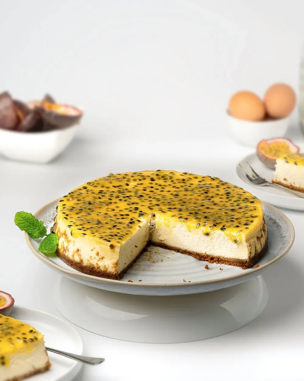 Sensational cheese cake fruit de la passion Recipe
