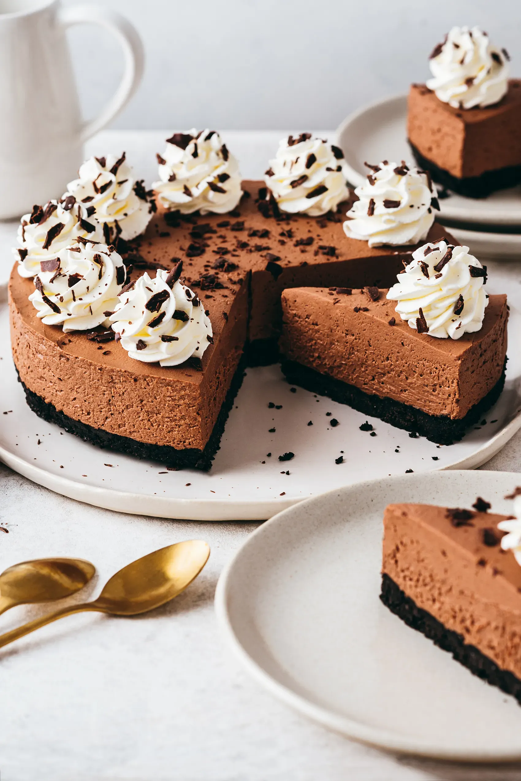 Cooling and Serving Your Cheese Cake Chocolat