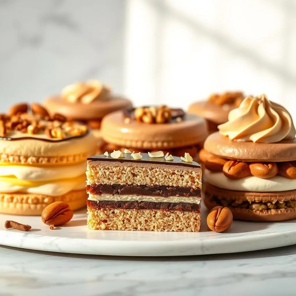 Different Dacquoise Cakes and Variations