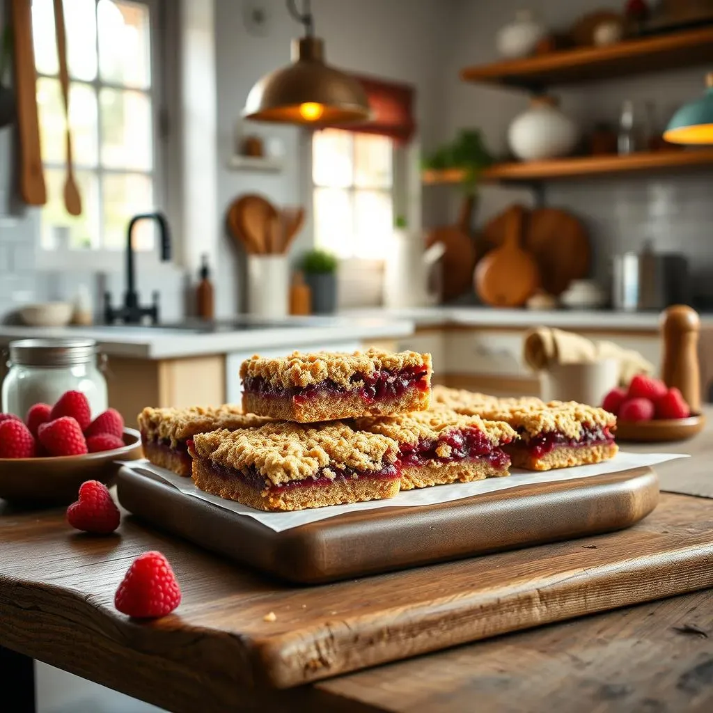 Easy GlutenFree Raspberry Crumb Bars