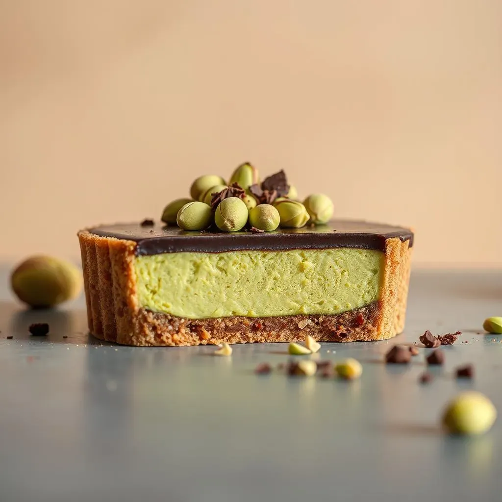 Easy NoBake Pistachio Chocolate Tart