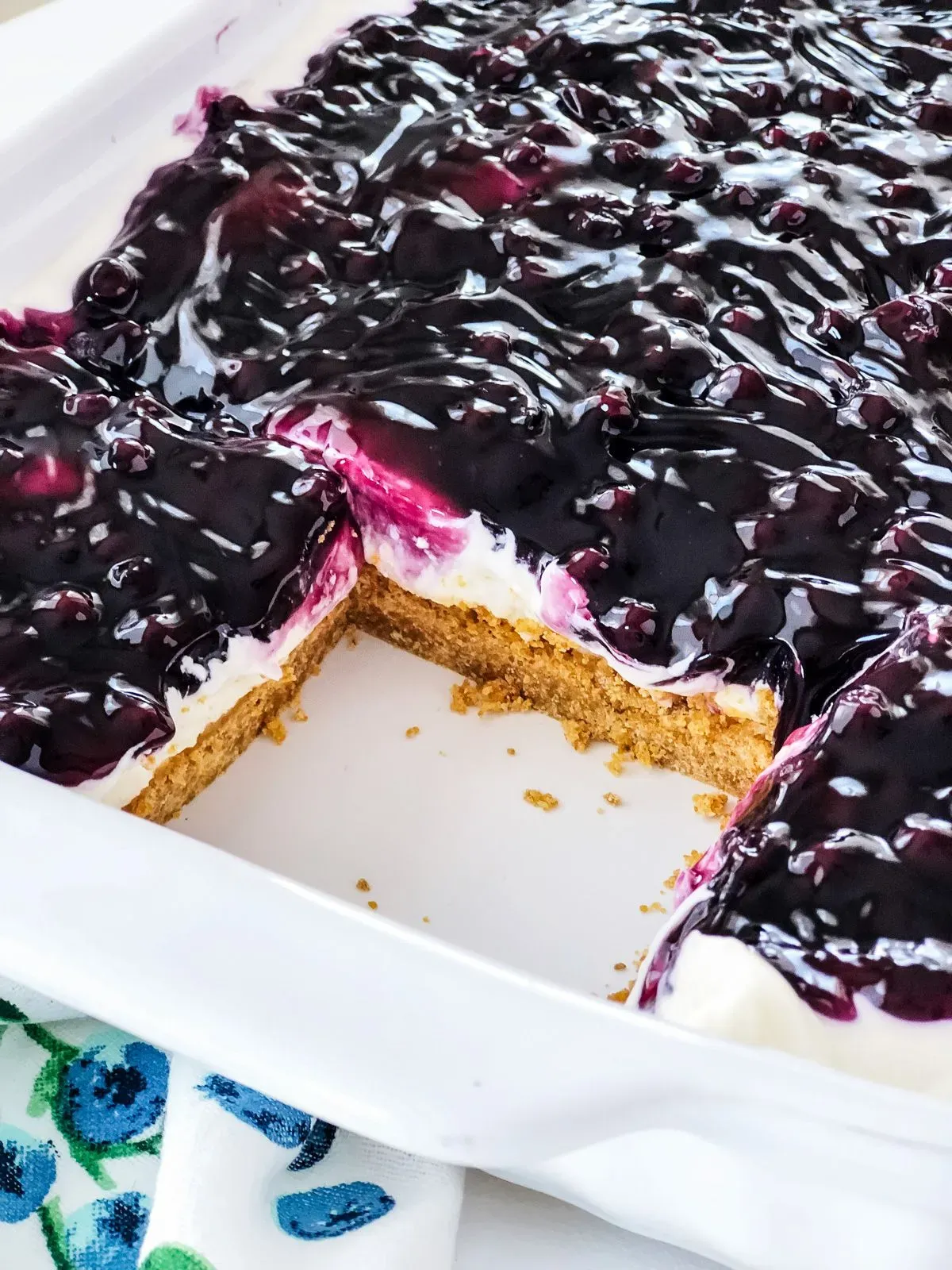 Gathering Ingredients for Your Easy Blueberry Cream Cheese Dessert Base