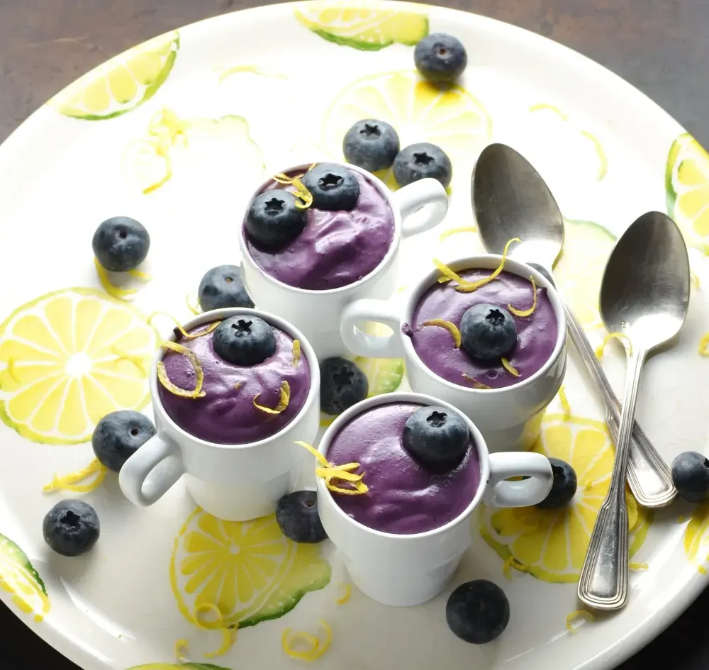 Delicious healthy blueberry cream cheese dessert