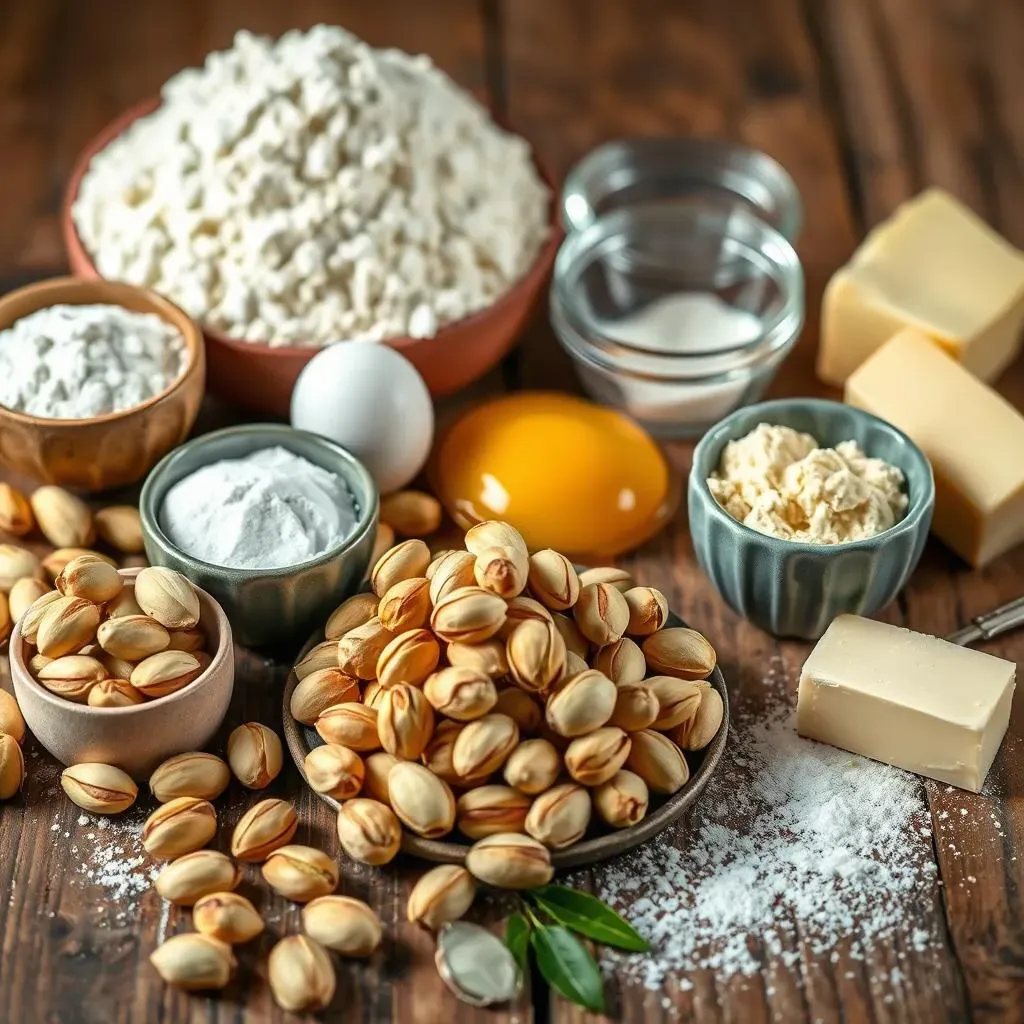 Ingredients for French Pistachio Dessert