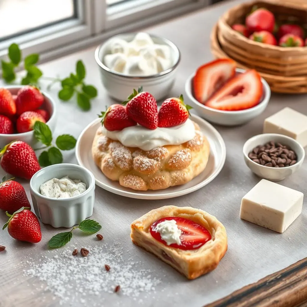 Ingredients for Strawberry Cream Cheese Puff Pastry
