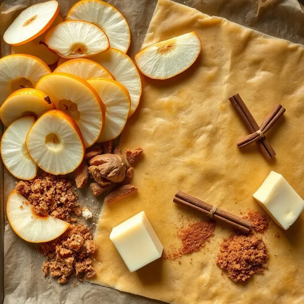 Ingredients for the Best Pear and Puff Pastry Dessert