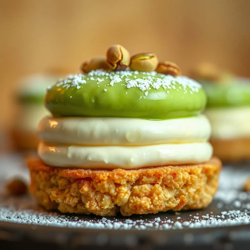 Layering: Cream Cheese and Kraft Pistachio Pudding