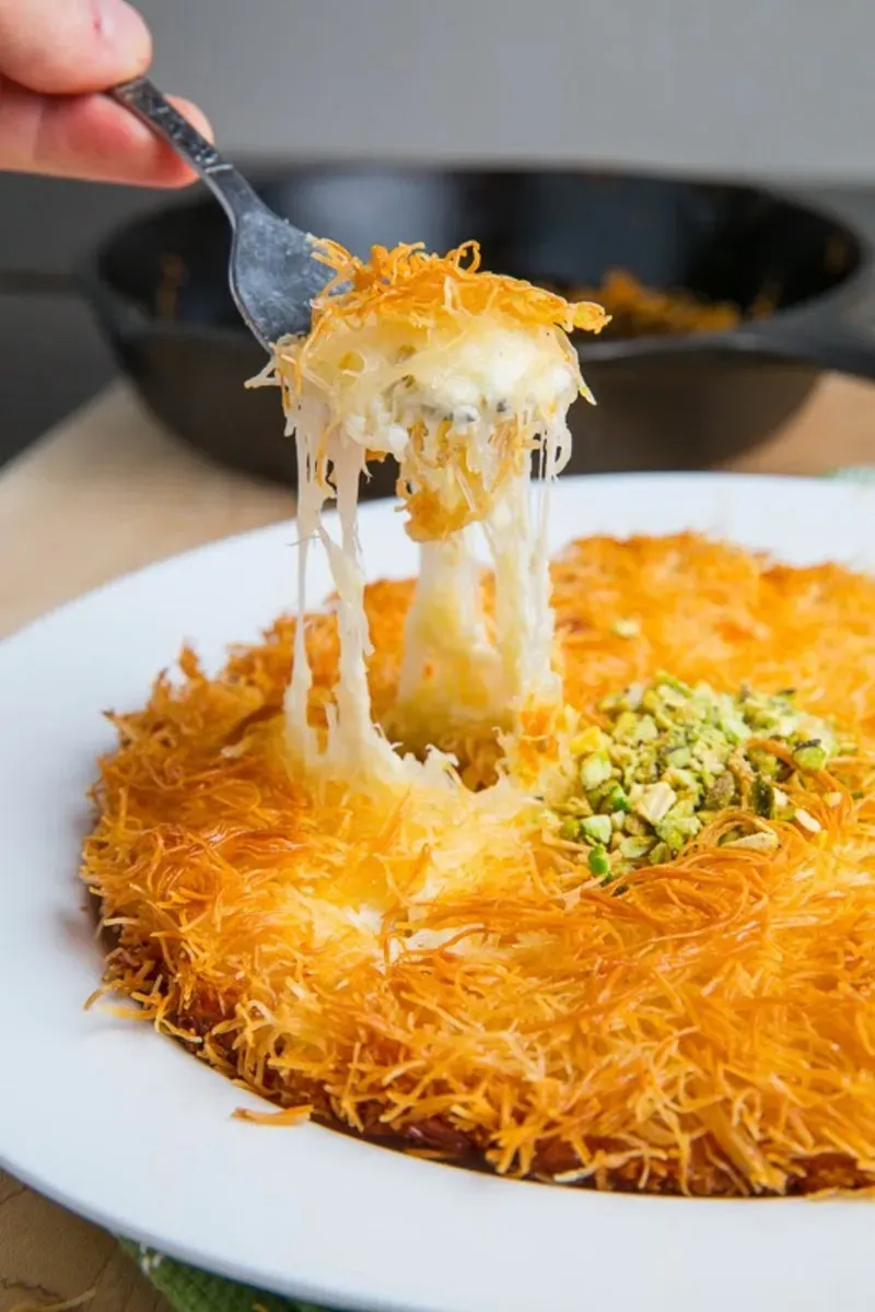 Making Arabic Sweet Cheese Desserts at Home