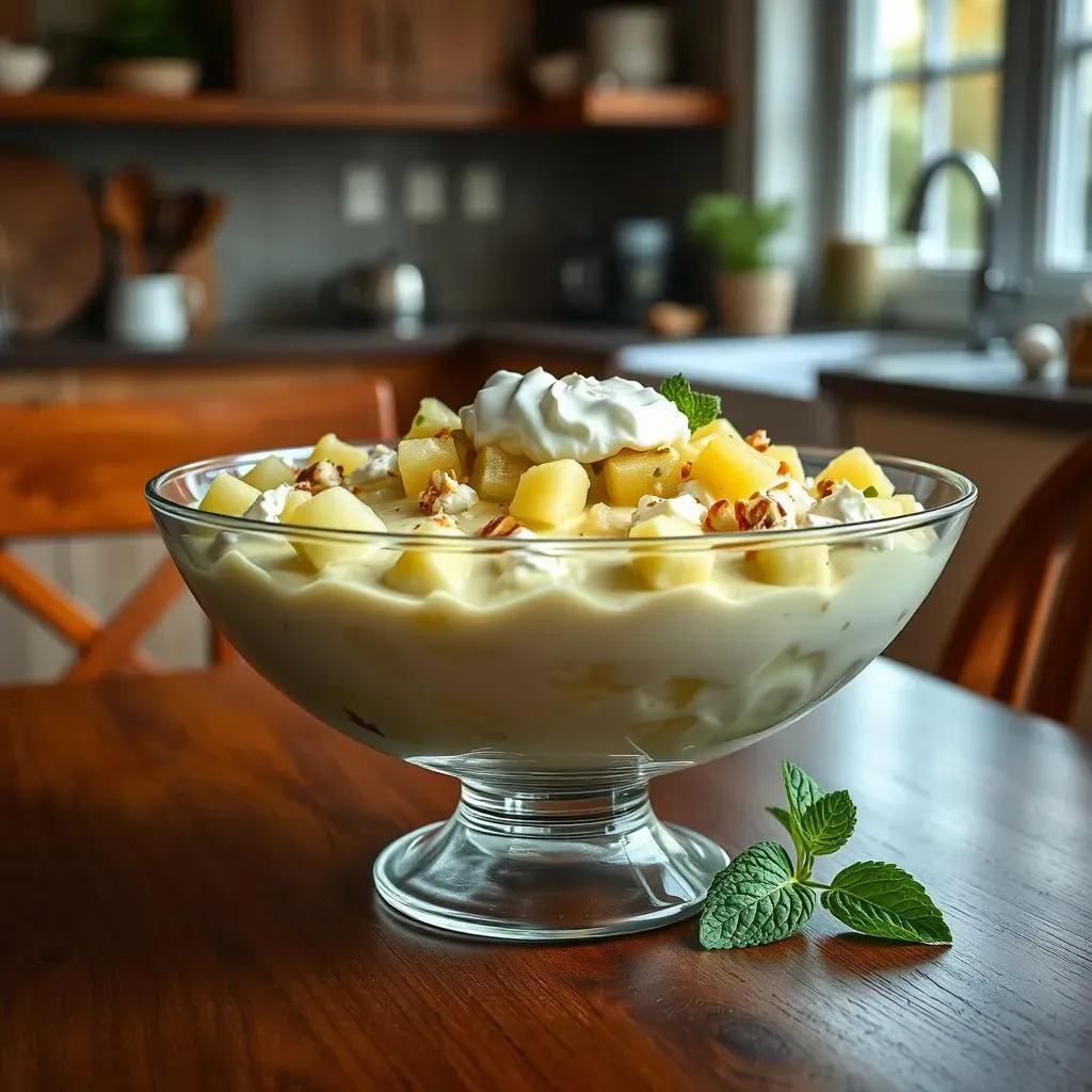 Making the Pistachio Pudding Salad with Cottage Cheese: Simple Steps