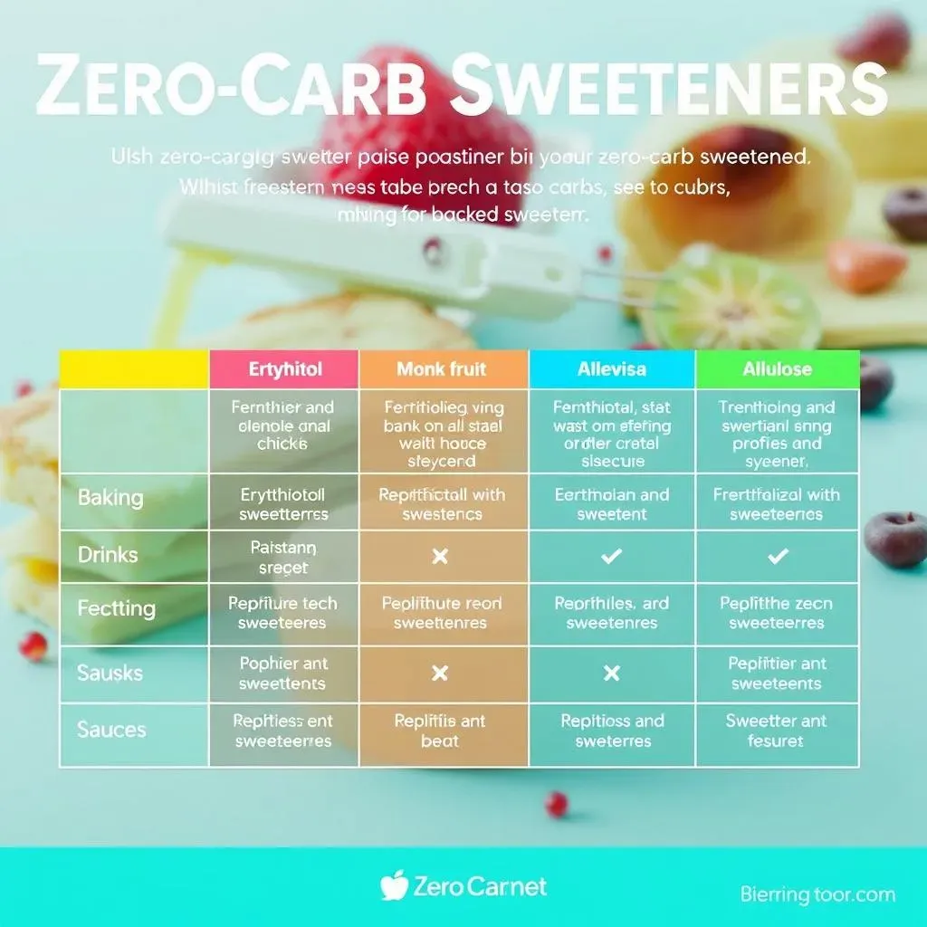 Mastering 0 Carb Sweeteners: Your Guide to Delicious Alternatives