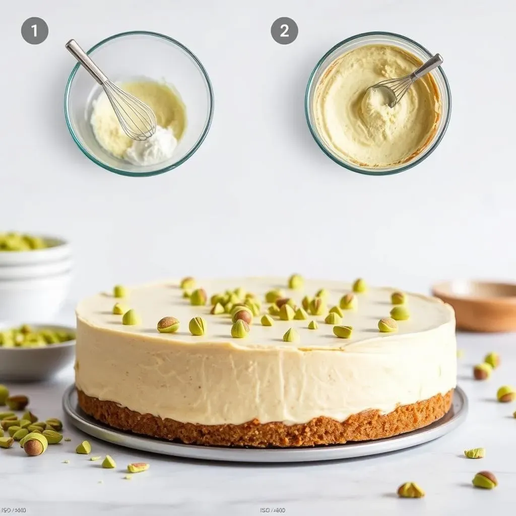 NoBake Pistachio Cheesecake Recipe: StepbyStep