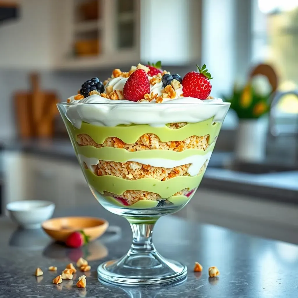 Quick & Easy NoBake Pistachio Trifle Dessert Recipe
